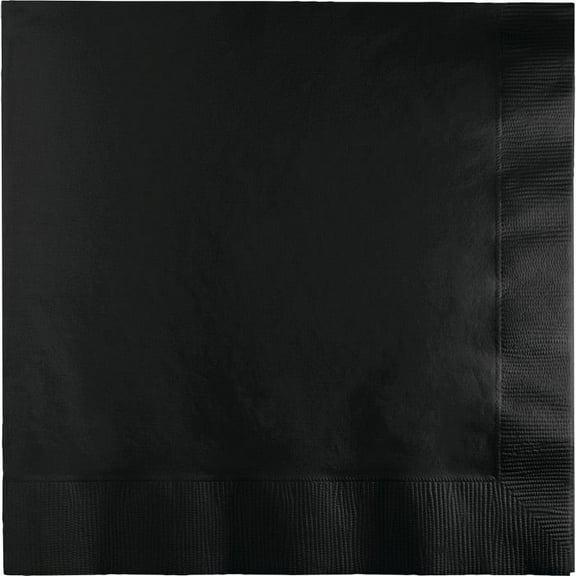 600 Count Bulk Pack Black Velvet 2 Ply Luncheon Napkins