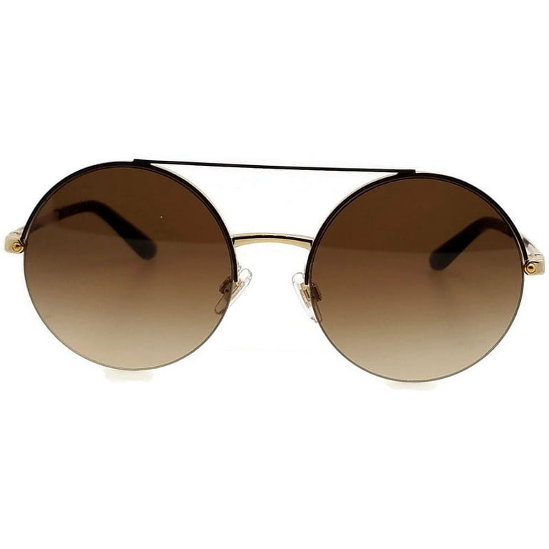Dolce & Gabbana Metal Womens Round Sunglasses Gold 54mm  display picture 1