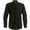 Black, variant on Kustom Kit Mens Mandarin Collar Fitted Long Sleeve Corporate Shirt