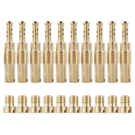 10Pcs Carburetor Main Jet Kit & Slow/Pilot for PWK CVK PWM KSR Motorcycle