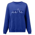 thumbnail image 3 of PEASKJP Sweat-Shirt Unisexe à Col Rond Imprimé avec Haut de Mode Léger et Doux (Bleu, m), 3 of 3