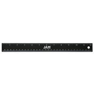 Large Print 12 inch Ruler with Braille illustrated alphabet on