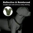 thumbnail image 6 of Plutus Pet Adjustable No Pull Dog Harness with Leather Accents, Heavy Duty Reflective Nylon Vest for Training, Hiking, Easy Walk Harness for Small, Medium, Large Dogs (Ranger Green, M), 6 of 8