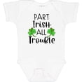 thumbnail image 3 of Inktastic Part Irish All Trouble St. Patrick's Day with Green Clovers Boys or Girls Baby Bodysuit, 3 of 5