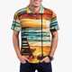 thumbnail image 1 of Balery Beach Umbrella Sunset Camisa Polo de Hombre con Estampado, de Manga Corta y Tejido Medio, Camisa Tipo Golf Polo-Small, 1 of 6