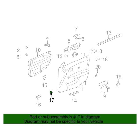 GM 15853222 Bezel-R/Cmpt Lid Rel Sw
