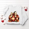 thumbnail image 4 of Hurxie Fall Pumpkins Sweatshirts for Women Long Sleeve Halloween Thanksgiving Graphic Shirt, 4 of 7