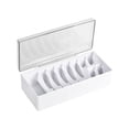 thumbnail image 3 of Organizador de pestañas de gran capacidad, transparente, portátil, multifuncional, práctico y de almacenamiento. blanco, 3 of 8