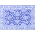 thumbnail image 1 of Ahgly Company Machine Washable Indoor Rectangle Oriental Blue Traditional Area Rugs, 8' x 12', 1 of 4