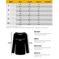 thumbnail image 2 of ZXSXSY Women Contrast Color Crew Neck Long Sleeves Pullover Top, 2 of 2