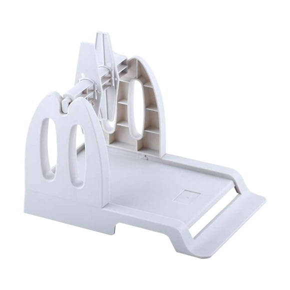 Label Holder for Desktop Thermal Label Printer 2 in 1 Rolls & Fan-Fold Stack Labels Shipping Package Sticker Dispenser Detachable for Delivery Supermarket Retail Store