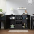 thumbnail image 5 of Bowery Hill Contemporary Wood Wine Rack Buffet in Espresso, 5 of 6