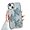 Blue, variant on for iPhone Case,Cool Denim Fabric Embroidery 3D Star Silicone Camera Lens Protection Soft Shockproof Phone Case (Blue,iPhone 13 Pro)