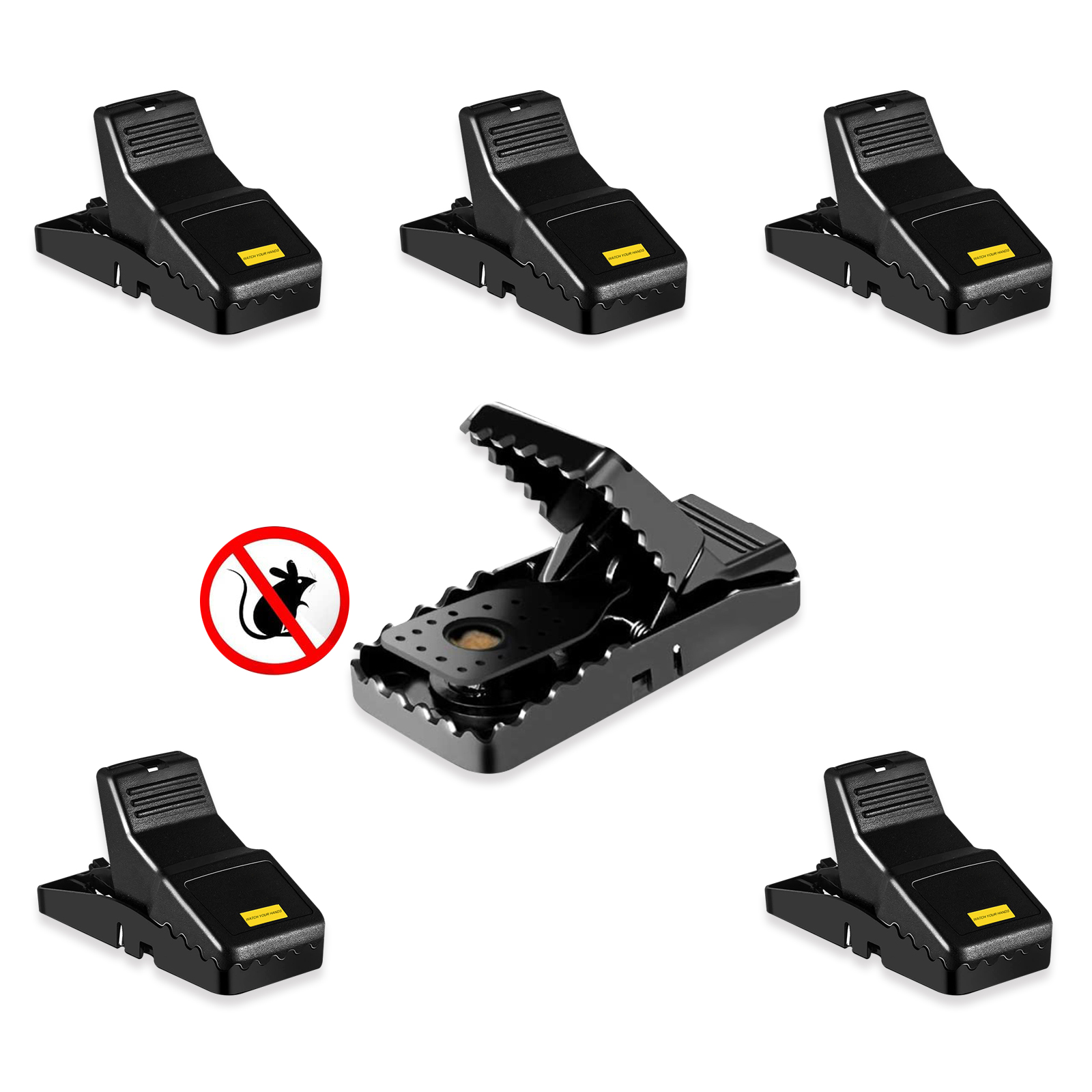 Mice Traps for House, 6 Pack Mouse Traps for Small Mice, Indoor Outdoor