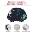 thumbnail image 5 of Balery Space Shower Caps, Double Layer Waterproof Shower Cap, Double Layers Reusable Shower Cap With Soft Comfortable For Long Thick Hair Soft Bath Shower Hair Caps, 5 of 9