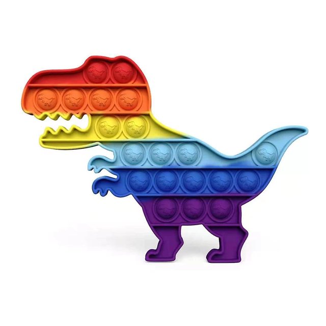 1PCS Pop Fidget Reliver Stress Toys Rainbow Push Bubble Antiestrés Juguetes para niños