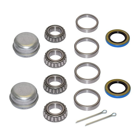 Trailer Bearing - Pair of Trailer Bearing Repair Kits for 1 Inch Straight Spindles