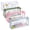 white,pink,green,blue, variant on TIE-DailyNec 4 Pack Pencil Cases Clear Pen Pouch Exam Pencil Storage Bag with Zipper, Stationery Organizer for Teen Students Adults