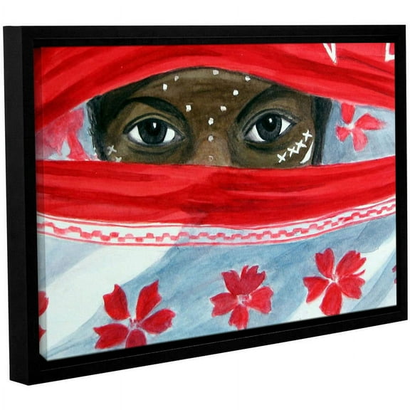 ArtWall Lindsey Janich "Arab Girl" Gallery-Wrapped Floater-Framed Canvas