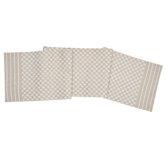 13" x 72" Markle Jacquard Clay Table Runner