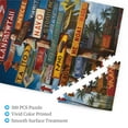 thumbnail image 3 of 500 PCS Vintage directional road signs 500 PCS Funny jigsaw puzzles,Wooden High difficulty puzzle,Impossible Hard Difficult Challenging Puzzles for Adults,Ideal for recreation, 3 of 6