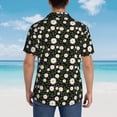 thumbnail image 6 of Daiia Daisy Hawaiian Shirt for Men Gentle Cotton Regular Short Sleeve Casual-Medium, 6 of 9