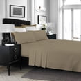 thumbnail image 2 of Tribeca Living MF110DPSSTWXTA Solid Deep Pocket Sheet Set, Twin X-Large, Taupe, 2 of 2