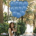 thumbnail image 2 of PMU Balloons 11 Inch PartyTex Premium Shimmer Blue Latex Pkg/100, 2 of 7