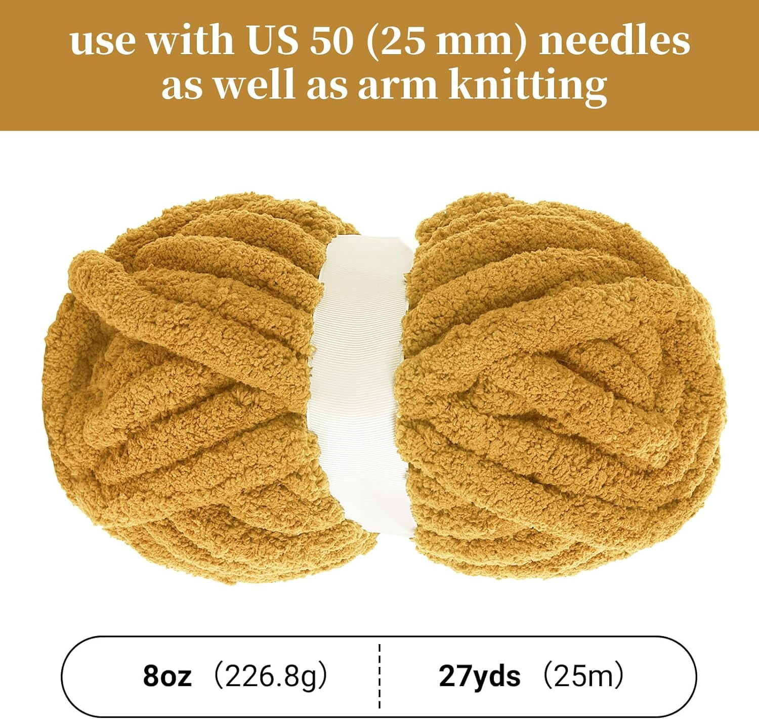 8Pcs Chunky Chenille Yarn for Crocheting & Knitting, 27yds 8 oz Each Skein Soft Fluffy Kitting Yarn Set, Thick Velvet Plush Yarn for Handcrafts Weaving Making Blankets, Sage Green
