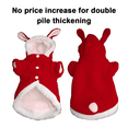 thumbnail image 4 of Pet Hoodie Cat Rabbit Outfit with Bunny Ears Cute Sweatshirt Spring and Autumn Puppy Knitted Sweater, 4 of 5