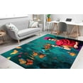thumbnail image 2 of Famous Rug, Butterflies Rug, Bedroom Rugs, Cute Rugs, Personalizeds Rugs, Printed Rug, Colorful Rug, Area Rugs, Girl Room Rug, 2.6'x4' - 80x120 cm, 2 of 8