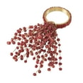 thumbnail image 3 of Saro Lifestyle Beaded Spray Design Napkin Ring (Set of 4) Red Red, 3 of 5