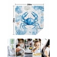 thumbnail image 5 of Cloth Napkins Set of 2 - 20x20 Inches, Coastal Crab Washable Reusable Table Napkins, Summer Beach Starfish Coral Nautical Soft & Absortbent Dining Napkin for Party Wedding Hotel Restaurant, 5 of 8