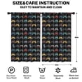 thumbnail image 2 of Blackout Kids Curtains,Colorful Controllers Games Black Pattern Childrens Insulated Curtains Set Of 2,Bedroom Essentials,Toddler Room Decor 52"x84", 2 of 5