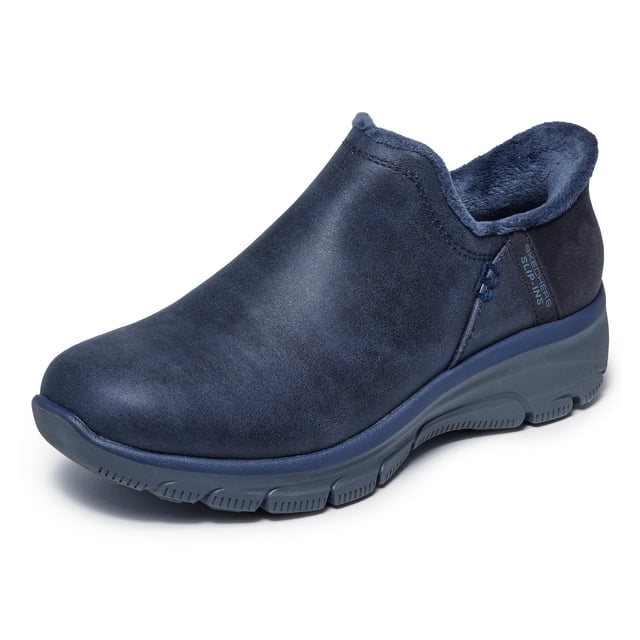 Bota Skechers Easy Going Slip-On para Mujer Azul Marino Talla 9.5