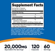 مستخلص أوراق المولين من Nutricost (ما يعادل 20000 مجم) 120 كبسولة - نباتي، 60 وجبة