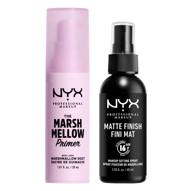 Set de maquillaje NYX PROFESSIONAL Marshmellow Primer + Spray x2