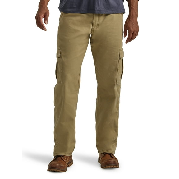 Wrangler Men's and Big Men's Relaxed Fit Fleece Lined Cargo Pant