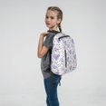 thumbnail image 7 of Lafuoo Lavender Flowers Pattern Lightweight Backpack, Wear-resistant Multi-pocket Travel Backpack, Suitable for Work, Campus, Mountaineering, Unisex-One Size, 7 of 7