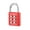 red, variant on SharkTRUE Black Button Combination Padlock Hardened Steel Shackle for Gym Lockers, Toolboxes, Fences