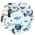 thumbnail image 2 of cartoon Whale Theme Stickers, Waterproof Whale Theme Sticker for Water Bottle Laptop Phone Cases Planner Skateboard Luggage Helmet Party Favor Decor, Ideal for Adults Teens Teacher Rewards, 2 of 8