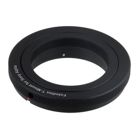 UPC: 0812759018362 | Fotodiox Lens Mount Adapter – T-Mount (T / T-2) Screw Mount SLR Lens to Sony Alpha A-Mount (and Minolta AF) Mount SLR Camera Body