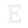thumbnail image 1 of Wood Letter E Decor Simple DIY Alphabet Letter for Wedding Party Birthday Home Store (White, 8cm), 1 of 8