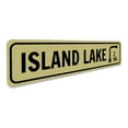 thumbnail image 3 of Lake Arrow Novelty Sign, Metal Wall Decor - 4x18 inches, 3 of 4