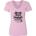 thumbnail image 3 of Inktastic Myrtle Beach is My Happy Place with Palm Trees Women's V-Neck T-Shirt, 3 of 5