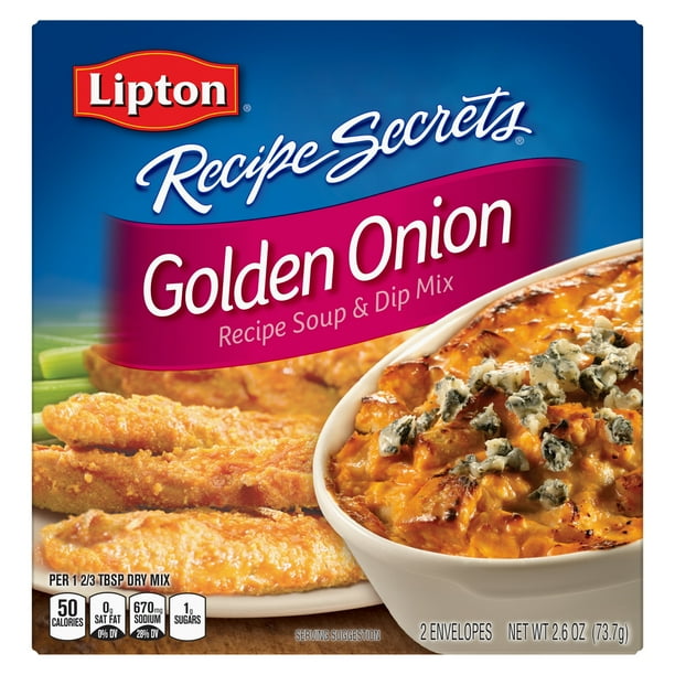 Lipton Soup and Dip Mix Golden Onion 2.6 oz - Walmart.com - Walmart.com