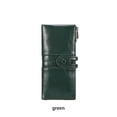 thumbnail image 1 of pitrice Long Wallet Hasp Zipper Coin Purse Cellphone Bag Holder Card Pocket Multi-functional Vintage PU Leather Wallets Green, 1 of 9