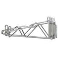 thumbnail image 3 of Nexel Silver Epoxy Fixed Double Shelf Wall Mount Bracket 18""D, 3 of 3