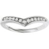 Keepsake Gala Diamond Accent Engagement Ring Enhancer in 10kt White Gold