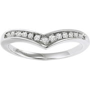 Gala Diamond Accent Engagement Ring Enhancer in 10kt White Gold